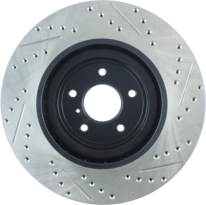 StopTech Sport Drilled & Slotted Front Right Brake Rotor for 09 Nissan 350Z gallery