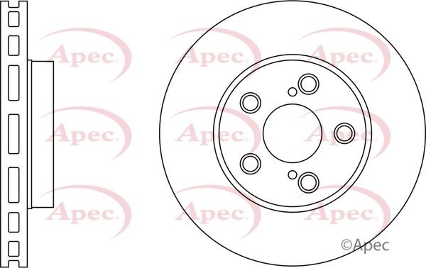 Brake Disc Front Vented Braking Fits Toyota Carina E Celica APEC DSK2334