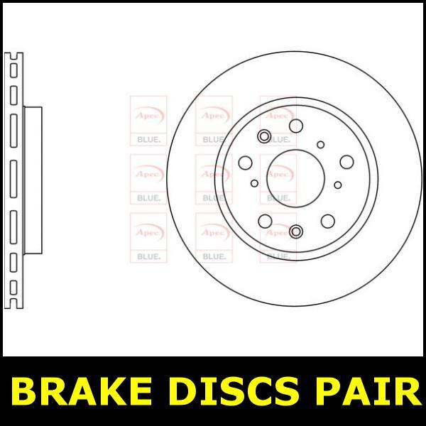 Brake Discs Pair Front FOR SUZUKI SWIFT 69bhp 1.3 05->ON CHOICE1/2 Diesel Blue gallery