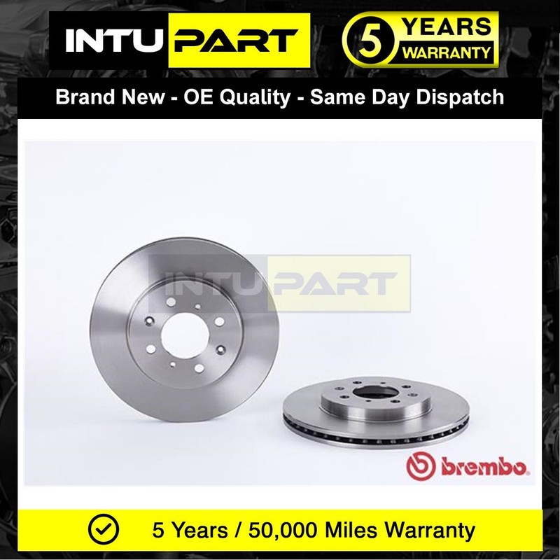Fits Honda Jazz 2003-2008 1.2 1.3 1.5 Intupart Front Brake Discs 45251SAAG50