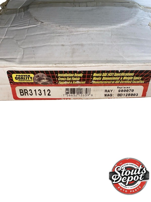 NOS Proven Quality Rear Disc Brake Rotor for Altima Sentra Juke Maxima BR31312 gallery