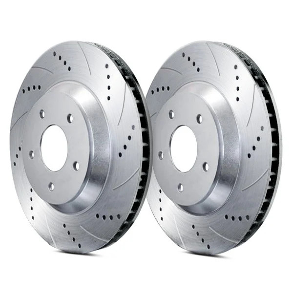 For Jaguar XJ6 88-89 ATL Autosports Drilled & Slotted Front Brake Rotors gallery