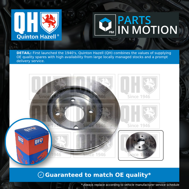2x Brake Discs Pair Vented fits FORD MONDEO Mk2 1.6 Front 93 to 00 260mm Set QH