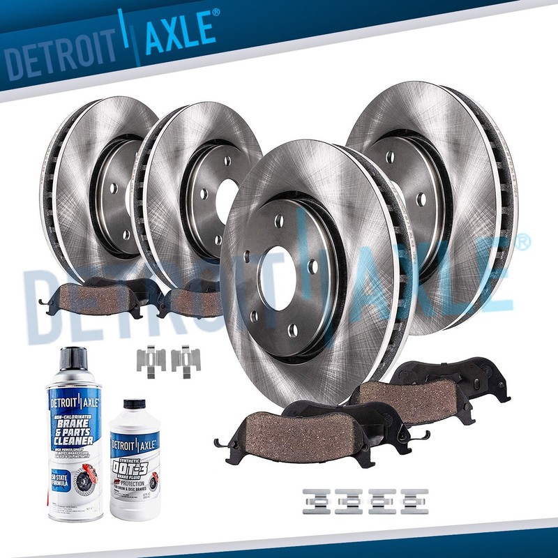 Front and Rear Disc Brake Rotors Pads for 1993-1997 1998 Lincoln Mark VIII