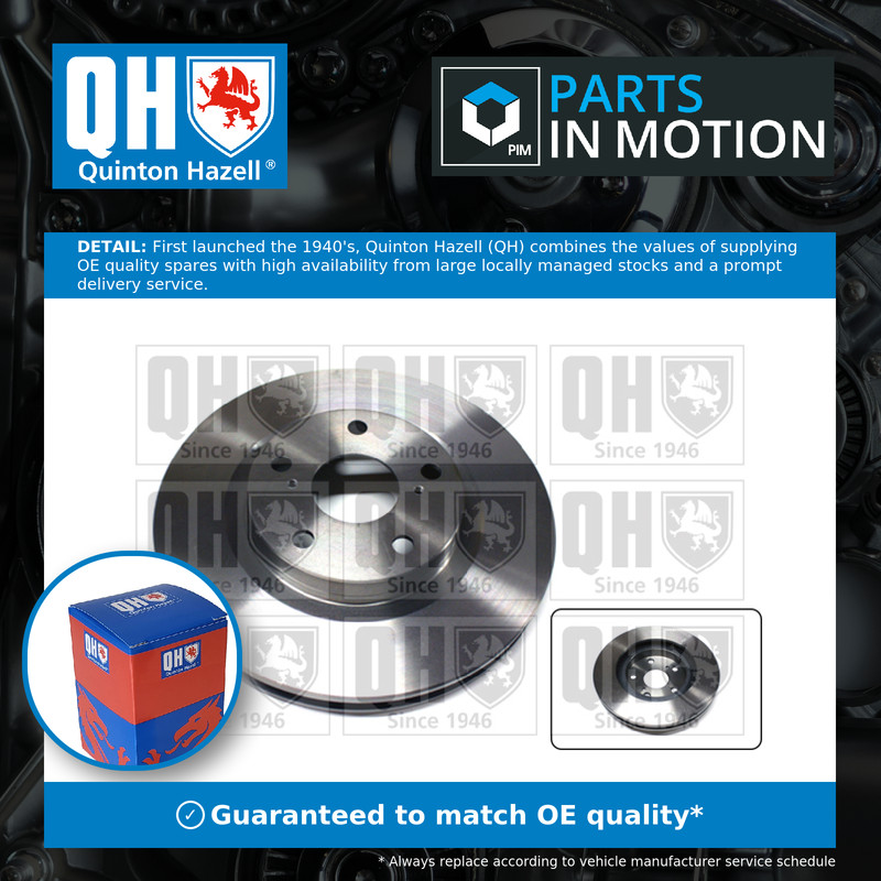 2x Brake Discs Pair Vented fits TOYOTA AURIS 1.8 Front 06 to 18 296mm Set QH New