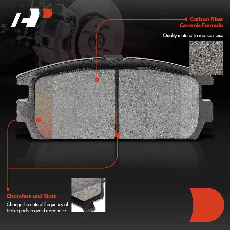 A-Premium Drilled Brake Rotors & Ceramic Brake Pads Rear for Chevrolet Equinox gallery