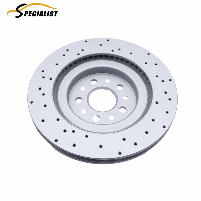 Rear 2PC Drilled Vented Rotor 670035019 For Maserati Ghibli Quattroporte 17-21 gallery