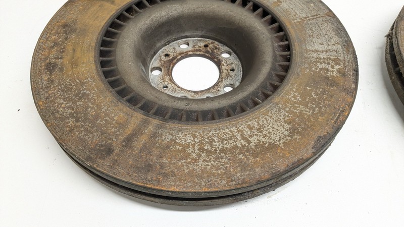 BENTLEY CONTINENTAL FLYING SPUR BRAKE DISC FRONT LEFT & RIGHT PAIR X2 2007 gallery