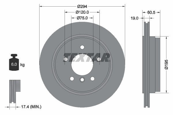 Textar 92141703 Brake Disc for BMW gallery