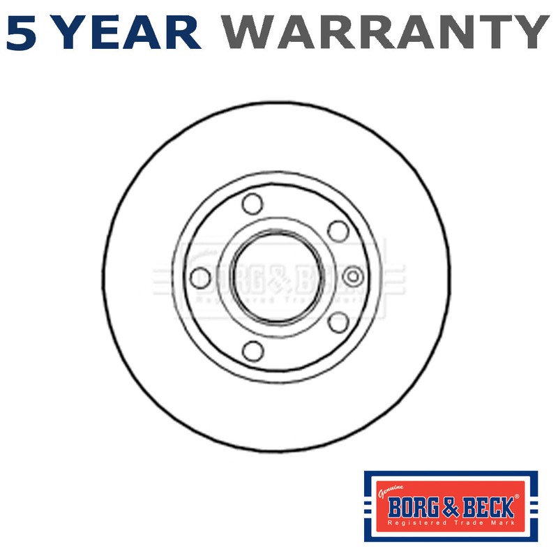 Borg & Beck Front Brake Disc Fits LDV Maxus 2005-2009 V80 2016- 2.4 D 545110027