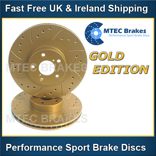 Skoda Octavia 1.9TDi 110bhp 00-04 Rear Drilled Brake Discs Gold Edition gallery