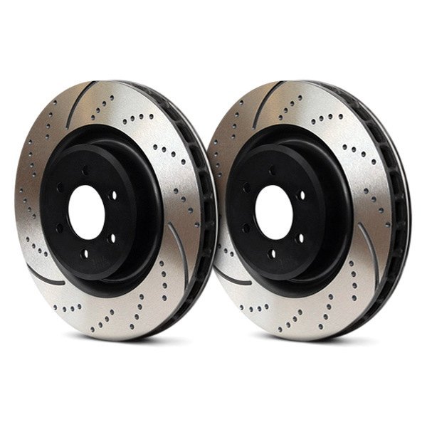 EBC Stage 5 Super Street Dimpled & Slotted Rear Brake Kit for 18-20 Audi Q5 gallery