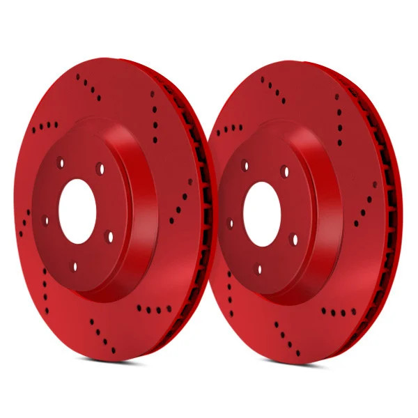 For Mercedes-Benz CL600 07-14 ATL Autosports Drilled Rear Brake Rotors