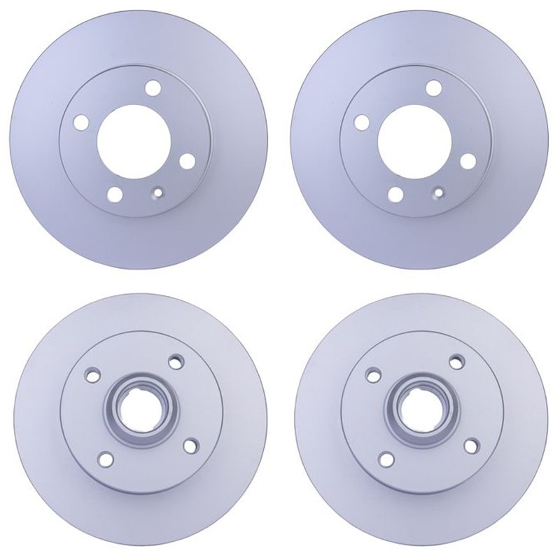 Hella Front 239mm Rear 226mm Brake Rotors Kit For Volkswagen Golf Jetta Scirocco