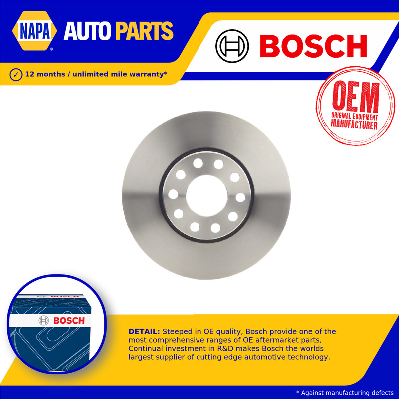 2x Brake Discs Pair Vented fits VW PASSAT 2.3 Front 99 to 05 288mm Set Bosch New