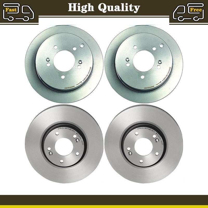 Front and Rear Disc Brake Rotors Fits Hyundai Tucson 2.4L 2.0L