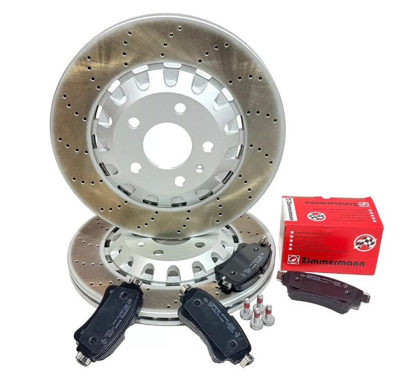 AUDI RS5 B9 2018-2024 PERFORMANCE REAR DRILLED BRAKE DISC BRAKE PADS gallery