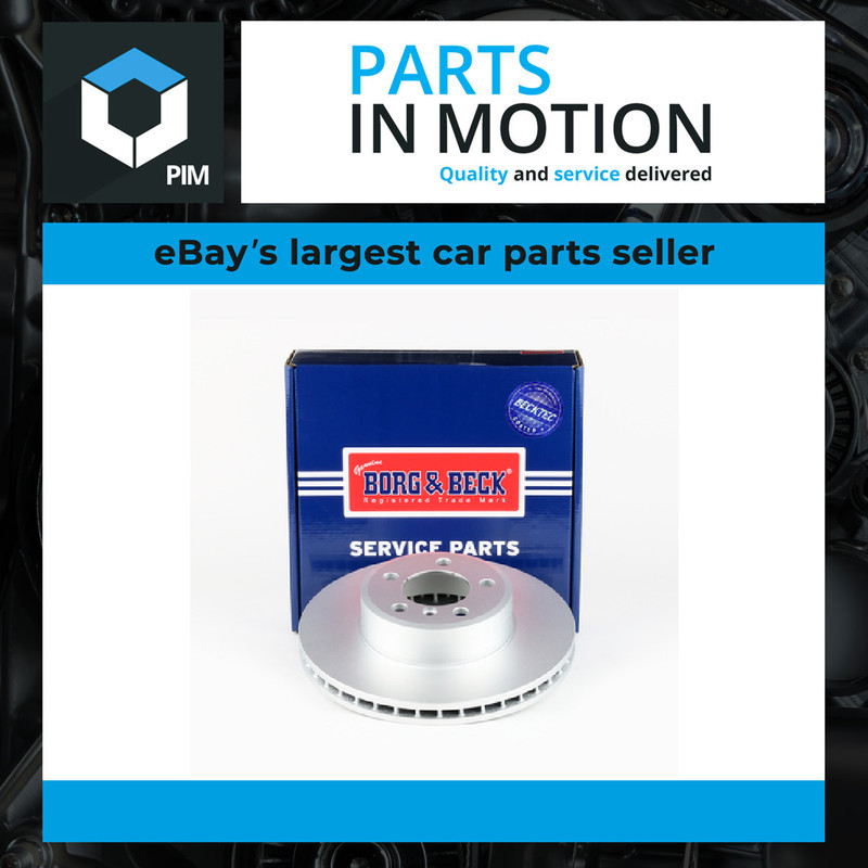 2x Brake Discs Pair Vented fits BMW 730 E65 3.0 Front 03 to 08 324mm Set B&B New