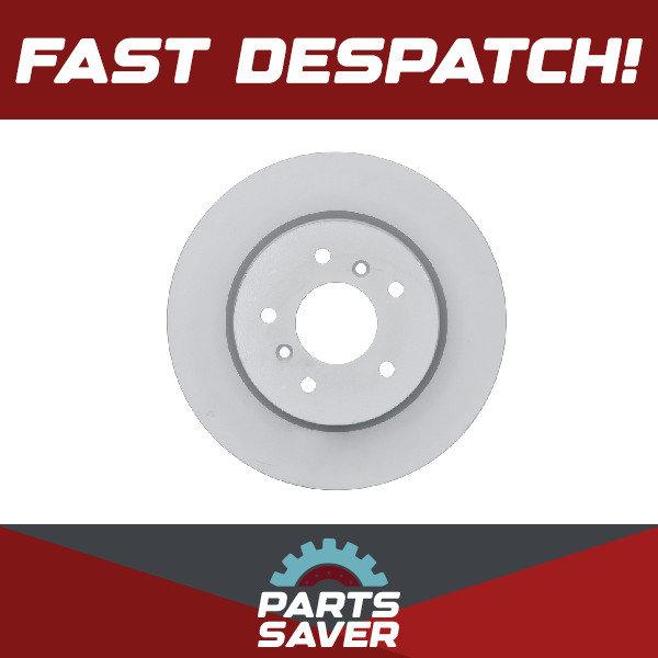 2x Brake Discs Pair Solid fits RENAULT KADJAR 1.2 Rear 15 to 18 H5F408 289.5mm