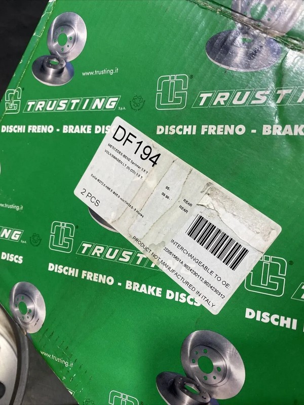Trusting DF194 BRAKE DISCS 271mm REAR MERCEDES-BENZ G-CLASS SPRINTER gallery