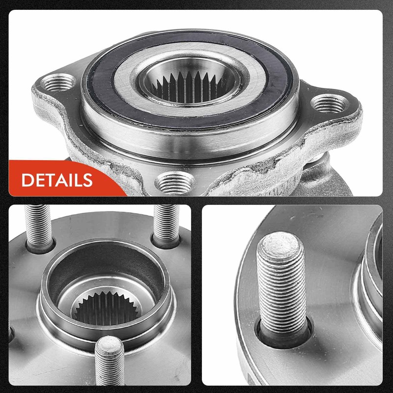 New Front & Rear Disc Rotors & Ceramic Brake Pads + Hub Bearing for Subaru 08-13 gallery