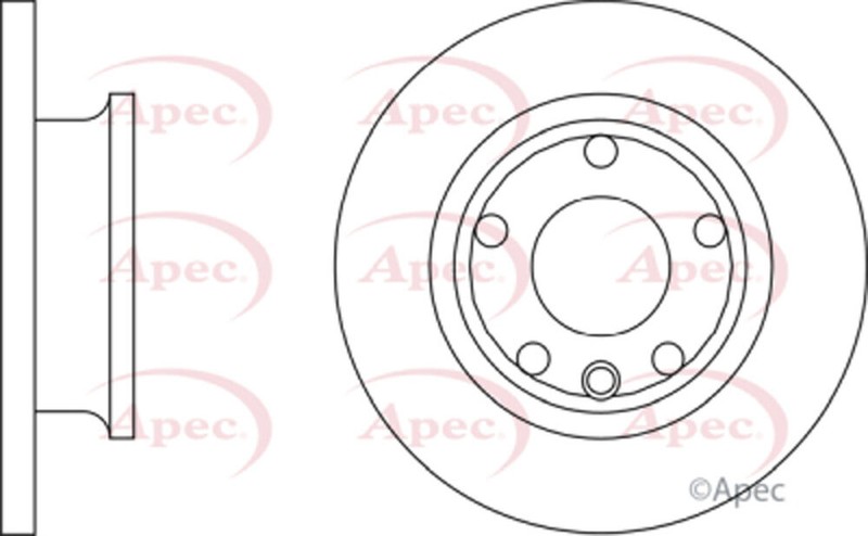 Fits VW Transporter 1990-1996 Brake Disc Front Apec #1 701615301 gallery