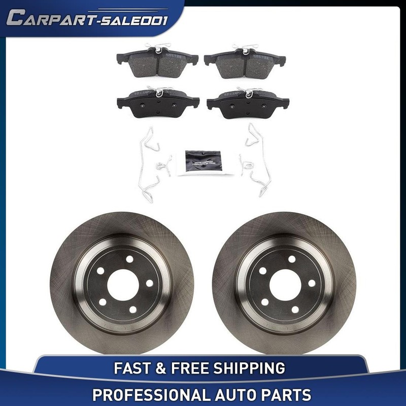 Rear OE Brake Rotors Brake Pads Kit for 2016 2017 2018 Ford Focus
