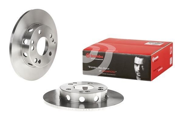 2X Brembo 08.2950.24 Front Solid Brake Discs Fits Mercedes 190