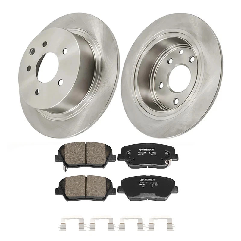 Front Disc Brake Rotors + Ceramic Brake Pads for Hyundai Santa Fe Kia Sorento US