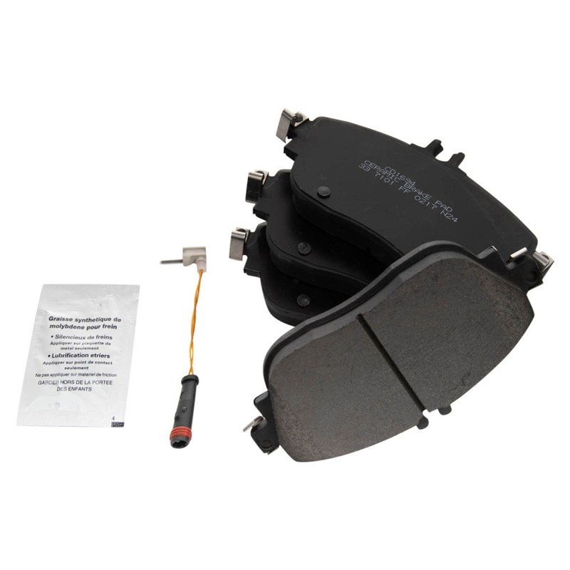 TRQ Brake Pad & Rotor Kit Ceramic Premium G-Coated Fits Mercedes-Benz gallery
