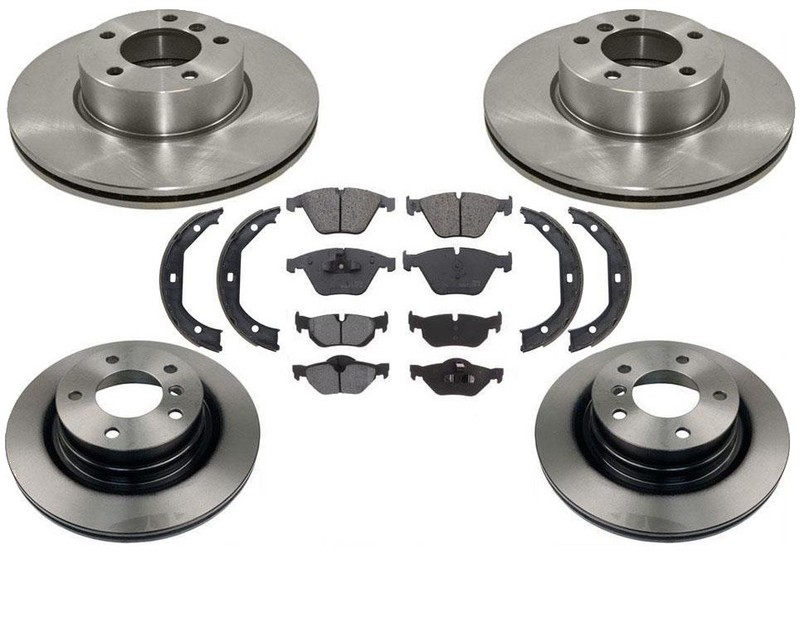 Front Rear Rotors Brake Pads Shoes for Bmw 328i 07-12 328i Xdrive 09-12
