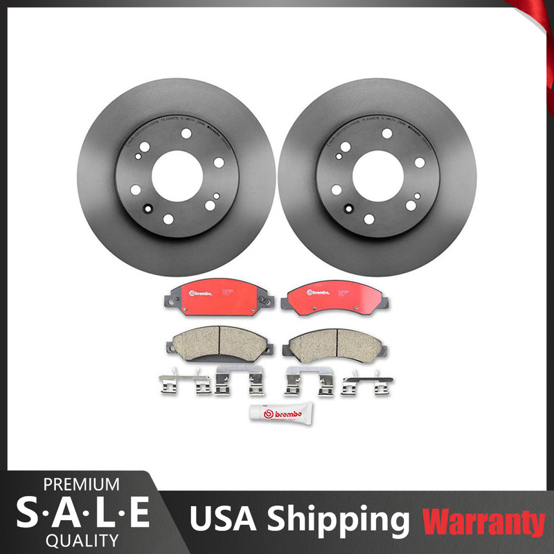 Brembo Front Brake Kit 330mm Disc Rotors Ceramic Pads For Cadillac Chevrolet GMC