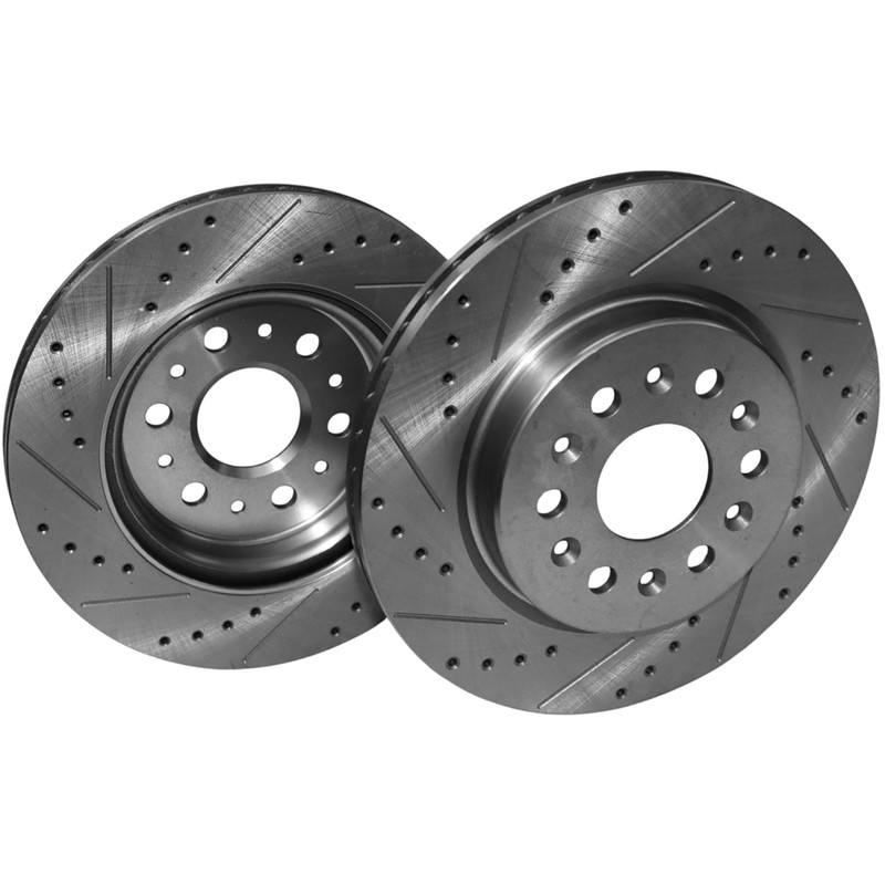 2x Rear Drilled Brake Rotors for Chevy Traverse 18-23 GMC Acadia Buick Cadillac gallery