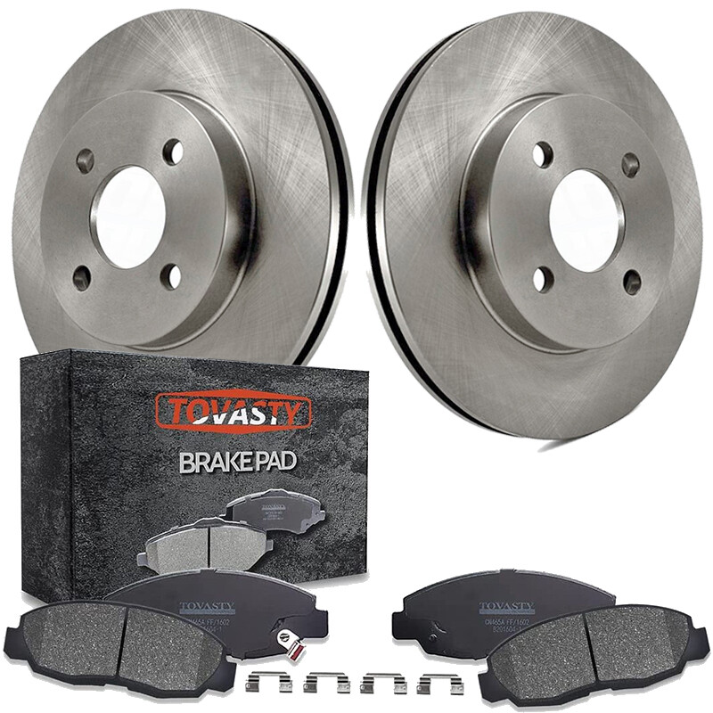 Front Brake Rotors + Brake Pads Kit for Hyundai Elantra Tiburon Rotor Brake Pad
