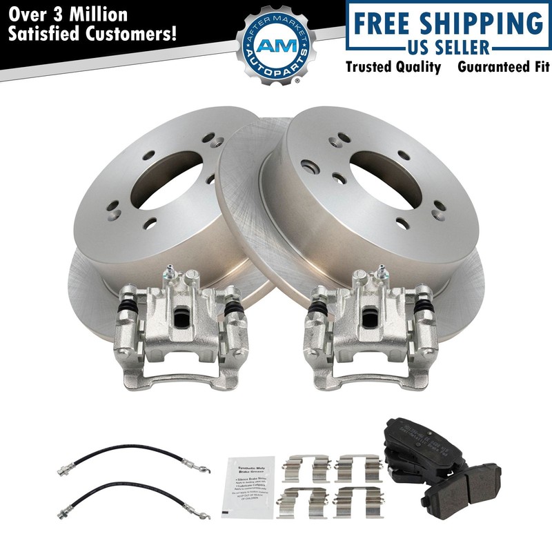 Rear Brake Pad & Rotor Kit Semi-Metallic For 11-16 Sportage 10-15 Tucson