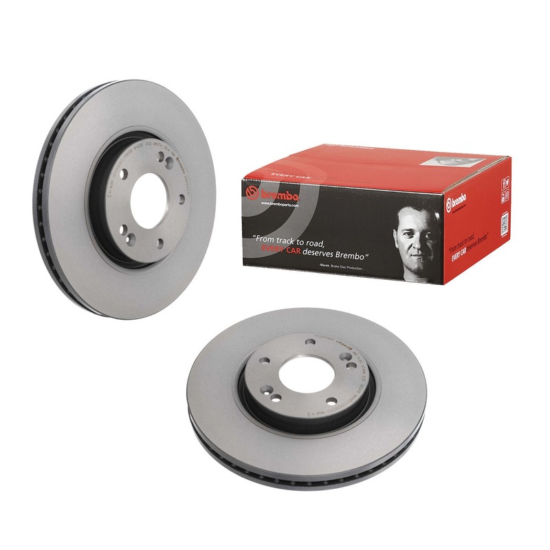 Brembo Front Left or Right Vented UV 300mm Disc Brake Rotor For Sonata Optima