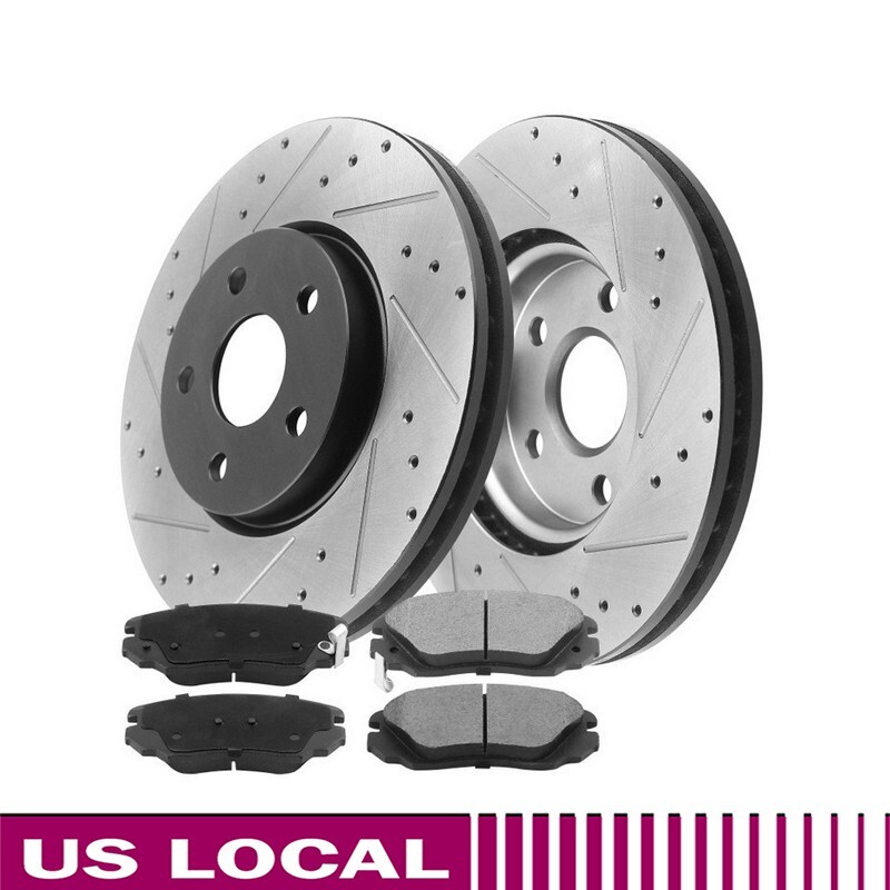 Rear Disc Rotors + Ceramic Brake Pads for 2010 – 2017 Chevy Equinox GMC Terrain