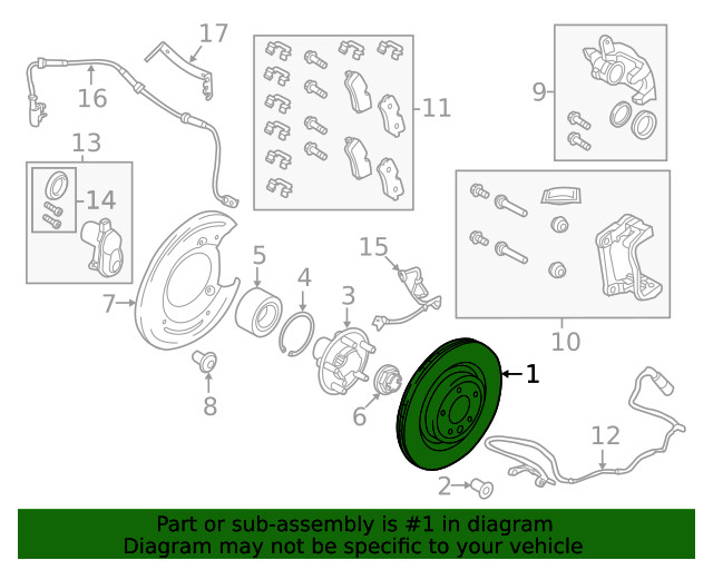 Genuine Land-Rover Disc Brake Rotor LR161899 gallery