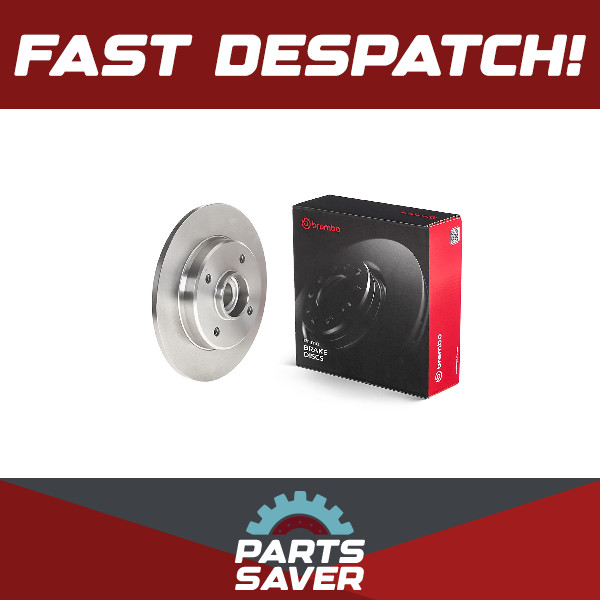 2x Brake Discs Pair Solid fits CITROEN C4 CACTUS THP, VTi 1.2 Rear 2017 on 244mm