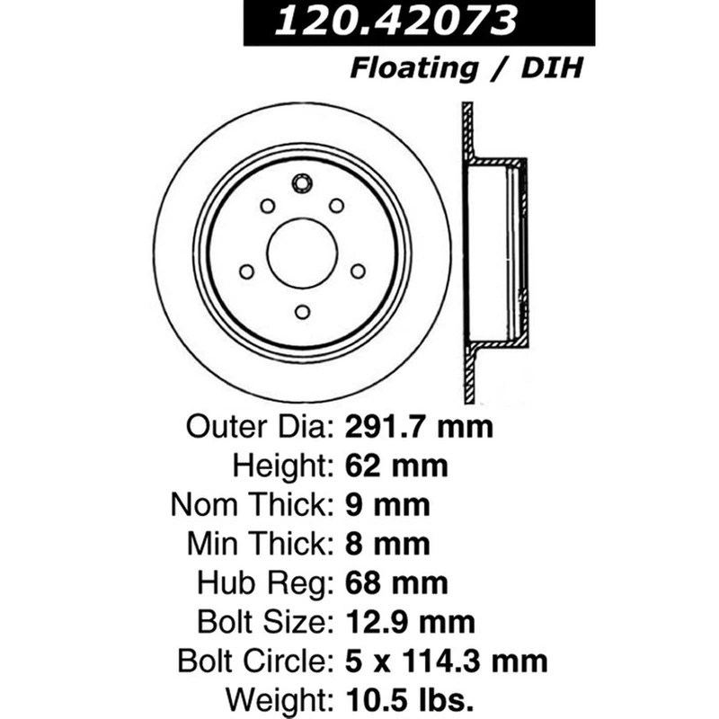 Rear Brake Rotor 31312 Replacement for Nissan Altima Maxima Sentra Juke gallery