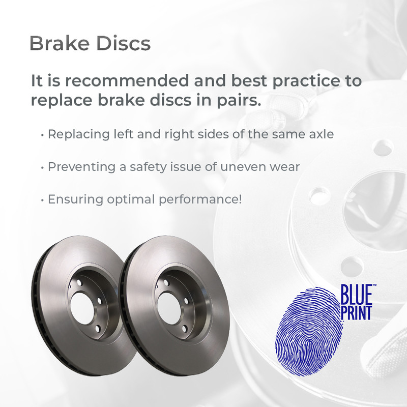 2x Brake Discs Pair Solid Rear 269mm ADT34352 Blue Print Set 4243120090 Quality gallery