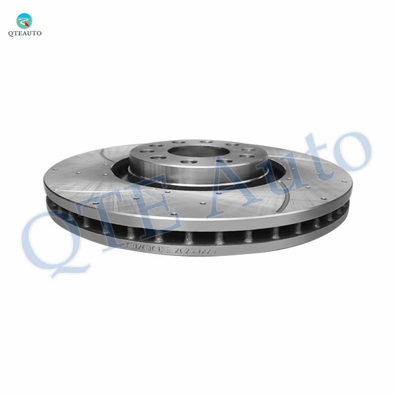 Set of 4 Front-Rear Drilled Slotted Brake Disc Rotors For 2005-2009 Audi A4 gallery