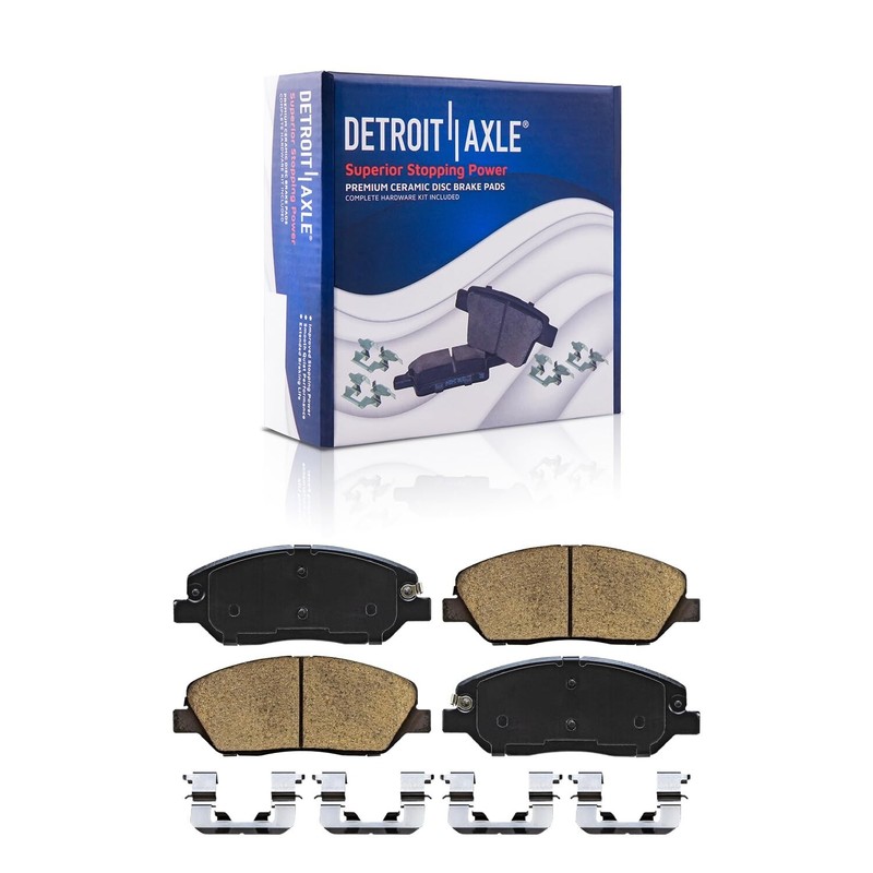 Front Disc Brake Rotors + Ceramic Brake Pads for 2017 2018 Hyundai Santa Fe XL gallery