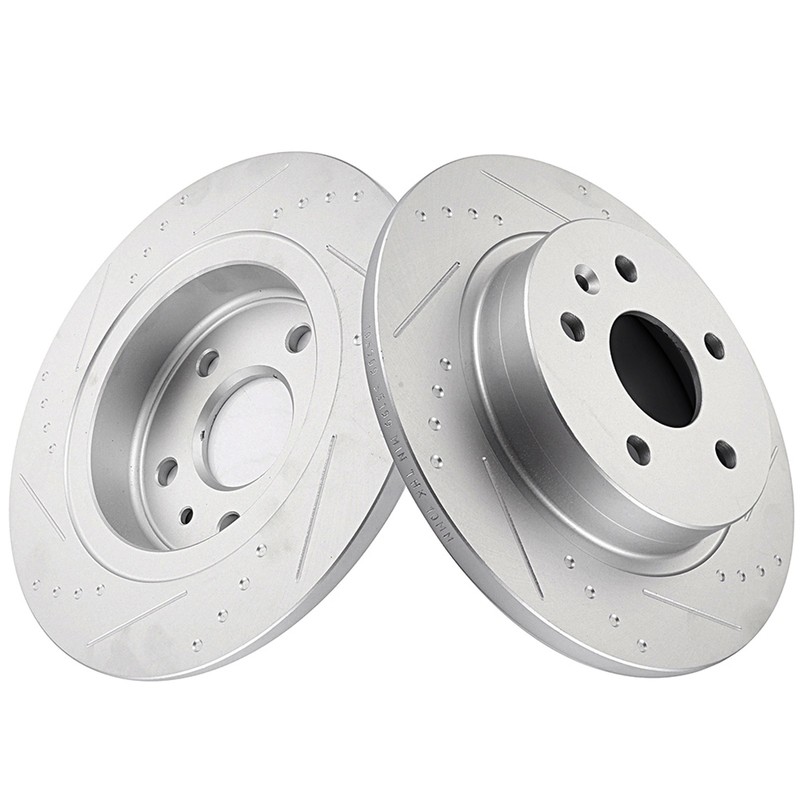 Rear Slotted Brake Rotors Discs Fits 2011-2019 Chevrolet Trax Cruze Buick Encore