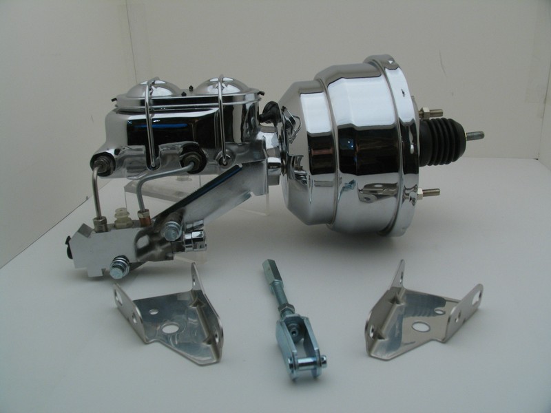 1967-69 Camaro GM F-Body Chrome 8" Power Brake Booster Conversion Kit Disc/ Drum