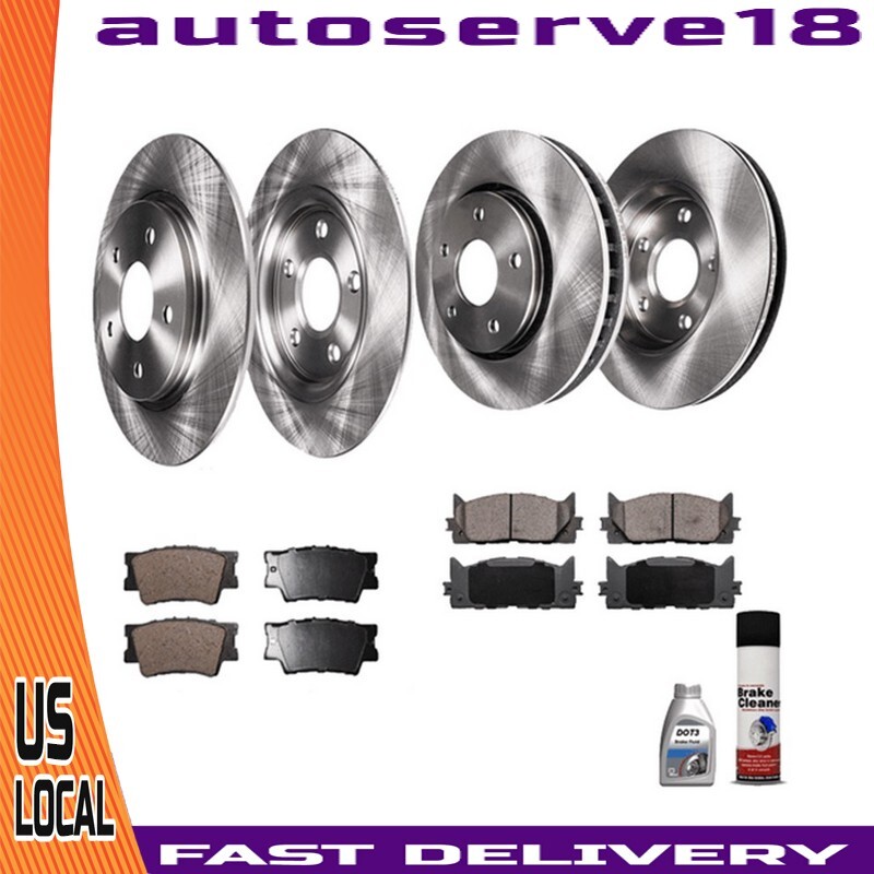 Brakes and Rotors kit Front And Rear Brake Cleaner For Chevrolet Impala 3.5 3.9L