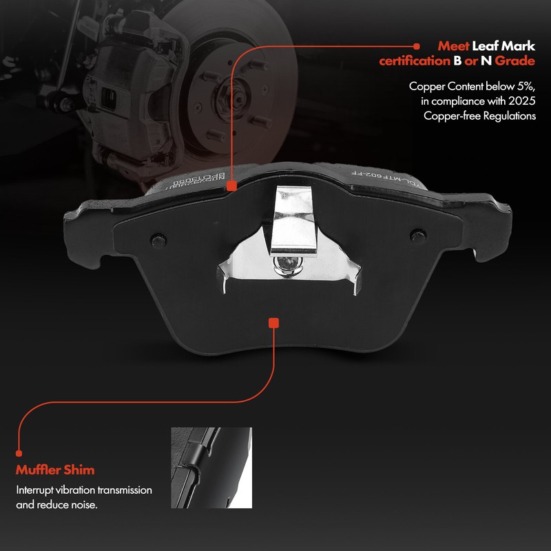 Front 336mm Disc Brake Rotors & Ceramic Brake Pad for Volvo XC70 S60 S80 V60 V70 gallery