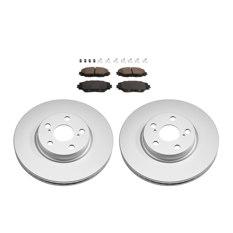 KIT-090821-409 Sure Stop Brake Disc and Pad Kits 2-Wheel Set Front for Corolla