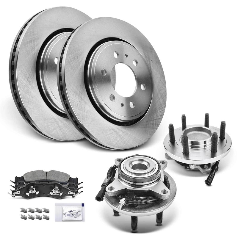 A-Premium Front Disc Brake Rotor & Pad + Hub Bearing for Ford Expedition Lincoln gallery