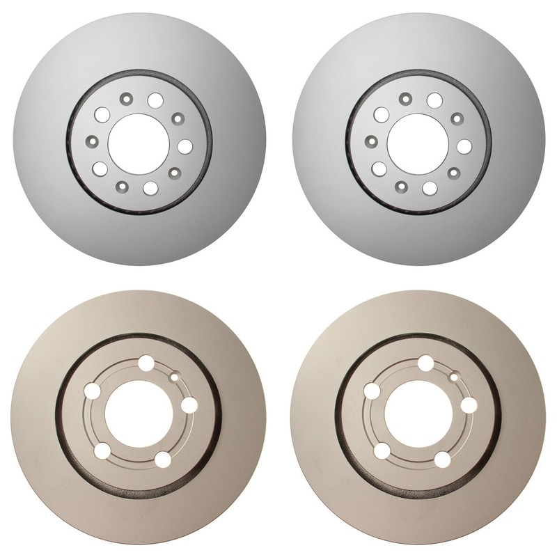 Hella Front 287mm Rear 256mm Brake Rotors Kit For Volkswagen Jetta GLI BDF 2003